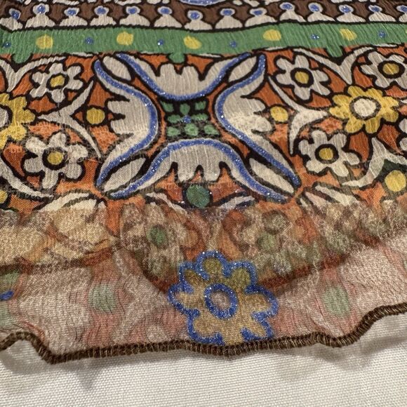 Vintage Y2K Tank Top Only Hearts NYC Helena Stuart 100% Silk Sz S Whimsy Fairy - Picture 5 of 16